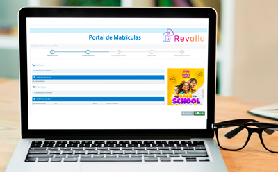 sistema gestão escolar com portal de matrícula online